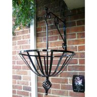 wrought iron hanging baskets for sale
