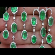 gold emerald earrings for sale