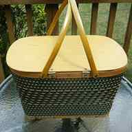 vintage wicker picnic basket for sale