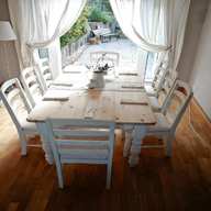 shabby chic dining table chairs for sale