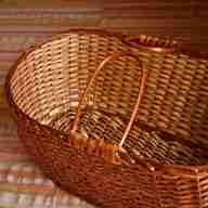 handmade wicker moses basket for sale
