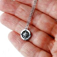 silver compass necklace for sale