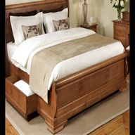 wooden storage bed for sale