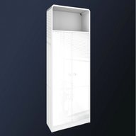 tall white gloss cabinet for sale