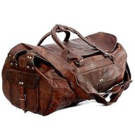 vintage leather duffel bag for sale
