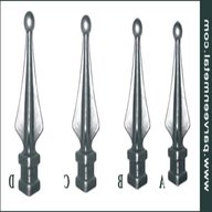 wrought iron railheads for sale