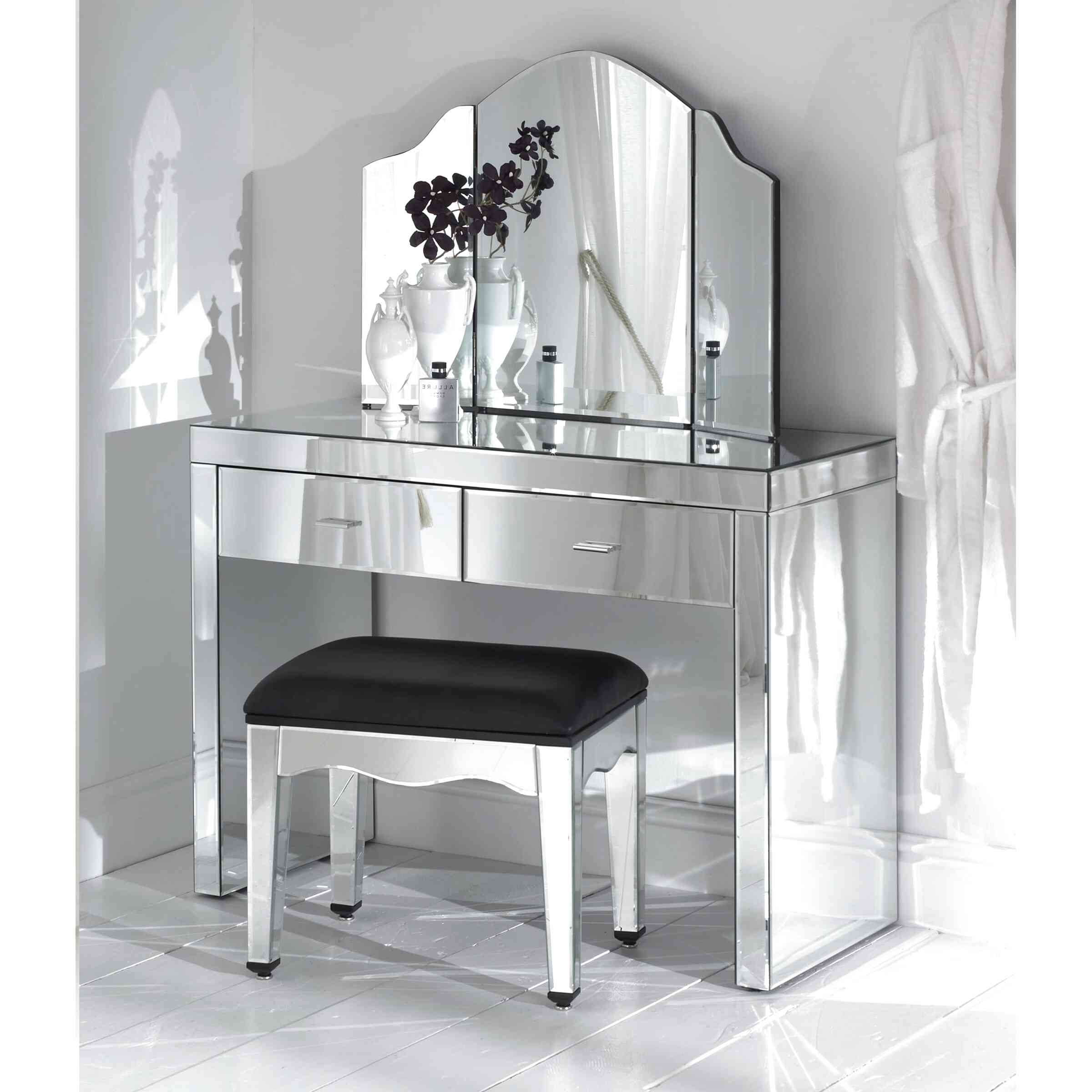 Mirrored Dressing In Ireland, Mirrored Dressing Table With Drawers Ireland