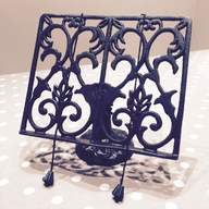 cast iron recipe book stand for sale