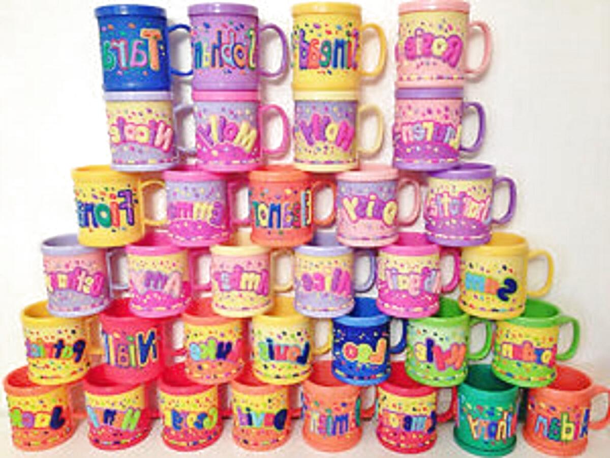 ERIN Personalized Name Melamine Children’s Mug Cup Colorful 3D John Hinde 