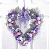 lavender heart wreath for sale