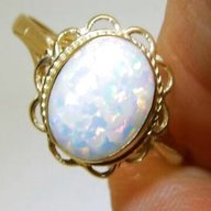 opal ring size p gold for sale
