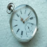 silver pocket watch serviced for sale