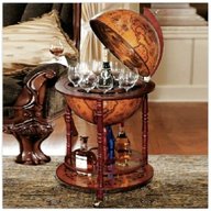 antique globe drinks cabinet for sale