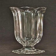 vintage clear glass vase for sale